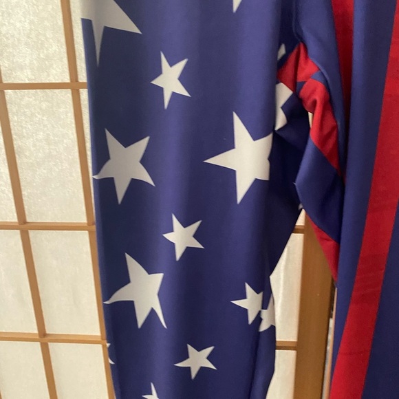 Made Loyal Women's American Flag Patriotic Stars & Stripes Leggings Medium USA - Picture 4 of 6
